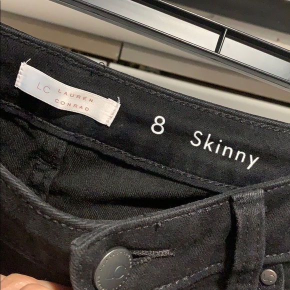 Lauren Conrad Black Skinny Jeans Size 8 - Picture 4 of 4